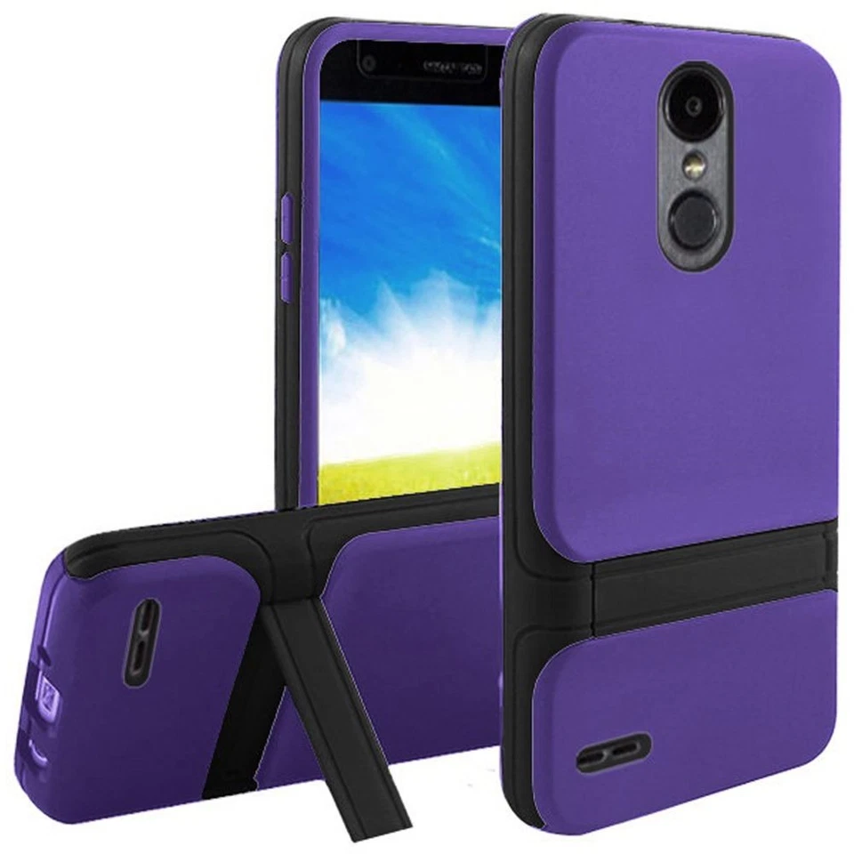 Funda GSA de TPU con soporte para LG Aristo 2, 3, 3+, púrpura Egipto Foto 1 de 1