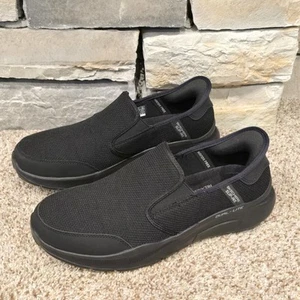 Skechers Slip-ins Relaxed Fit Equalizer 5.0 - Drayze Black/Charcoal Sz 10.5 - Picture 1 of 9