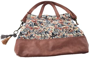 Sakroots Abstract Fox and Floral Crossbody Shoulder Handbag/Purse - Picture 1 of 10