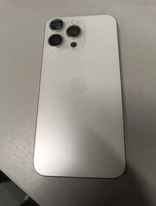 Apple iPhone 15 Pro Max WHITE Housing Back Glass Frame Original Genuine Parts - Picture 1 of 3