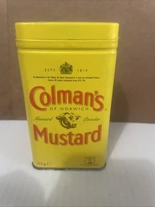 Vintage Colmans Mustard Tin Norwich England 4 Oz Tin Grannychic Collector - Picture 1 of 4