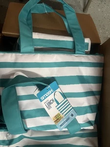 Bolso de Almuerzo Aislado Smash con Asa, Bolsa de Almuerzo para Damas en Azul - Imagen 1 de 1