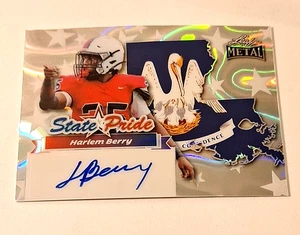 2025 Leaf Metal State Pride Silver Wave #HB1 Harlem Berry XRc Auto #10/15 - Picture 1 of 3