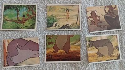 Panini Disney Das Dschungelbuch 1979 Figurine  6 verschiedene Sticker sehr selte - Bild 1 von 2