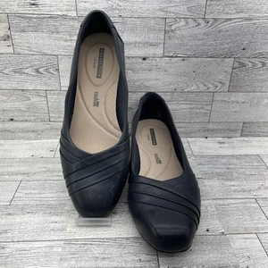 Clarks Juliet Petra Navy Blue Shoes Women Size 6.5W - Picture 1 of 10