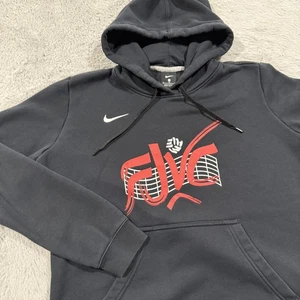 Nike Hoodie Mens XL Black Red Graphic Pullover Sweatshirt Fleece Volleyball XL - Bild 1 von 10