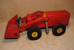 Vintage 50’s Pressed Steel Nylint Toys Red Hough Payloader Everything Works Nice - Picture 1 of 6