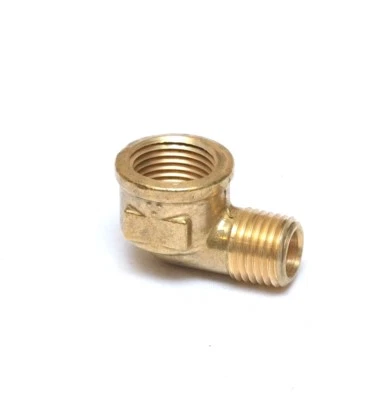 Forged Street Elbow Reducer Pipe Fitting 3/8 Female x 1/4 Npt Male Water Oil Gas - Image 1 of 4