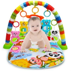 Cartoon Style Baby Activity Gym Rack Gifts Pedal Play Mat Newborn 0-36 Months - Picture 1 of 22
