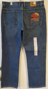 MARC MOTO NWT men's 'vintage straight roadracer' blue jeans 38 x 32 60127966-RI1 - Picture 1 of 12