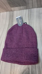 Juncture Red/Burgundy & Silver Fleece Lined Beanie NWT Same Day Shipping!!!!!!!! - Picture 1 of 2