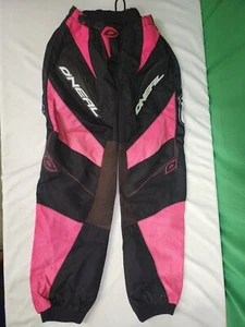 O'Neal Element Pant Pants Pink Black Moto Girls Size 1/2  - Picture 1 of 8
