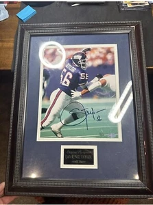 Lawrence Taylor Signed Framed 16x20 New York Giants Photo PSA CERT HOF - Picture 1 of 4