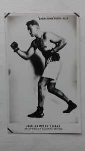 JACK DEMPSEY  Boxing News Photo Boxing Memorabilia, 