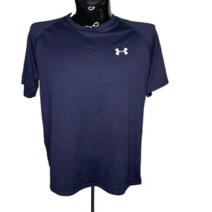 Camisa UNDER ARMOUR Para Hombres Grande Azul Camiseta Entrenamiento HeatGear Absorción de Humedad Gimnasio UA - Imagen 1 de 8