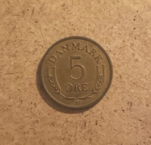 It# CN-53 / Denmark- 1966 Five-Ore Coin - KM 848 - Bild 1 von 2