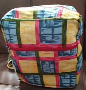 Colourful Yellow/Blue/Red/Green Canvas  Crossbody/Back/Racksac/Bag - Picture 1 of 10