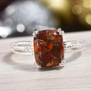 MATRIX JALISCFO FEUEROPAL RING IN STERLINGSILBER 3,30 KT, GRÖSSE 7 - Bild 1 von 5