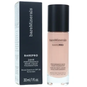 bareMinerals BAREPRO Performance Liquid Foundation SPF20 PORCELAIN 0.5 New InBox - Picture 1 of 1