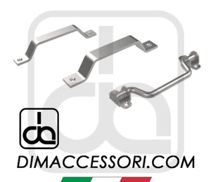 MANIGLIETTA IMPUGNATURA INOX 316 MANIGLIA PICCOLA GRANDE SNODATA PORTE FINESTRE - Picture 1 of 8