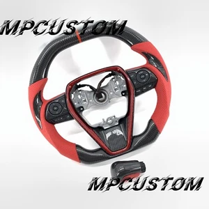 Real Carbon Fiber Steering Wheel fit For Toyota Camry 2018+ XSE V6 V4 xse se - Picture 1 of 7
