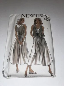 1980er Jahre New Look Misses' Weste, Höschen Muster 6129 Größe 8-18 UNGESCHNITTEN - Bild 1 von 4