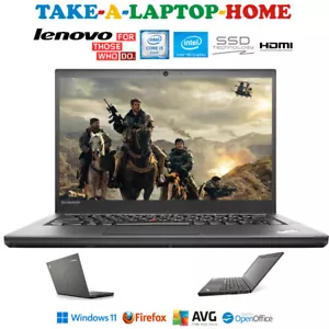 Lenovo HD Laptop Windows11 Pro Fast SSD Core Intel i5 3.1GHz Backlit Keyboard - Picture 1 of 12