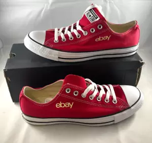 Ebay Open 2018 Converse All Star rot Turnschuhe limitiert selten Größe Herren 10 Damen 12 - Bild 1 von 11