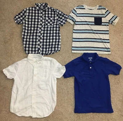 Lote de 4 camisas de manga corta Izod Arizona talla 8 para niños  Foto 1 de 4