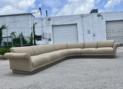 1980s Vintage Bernhardt Sectional Sofa Cover