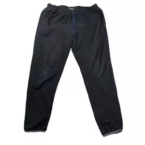 Patagonia Pants Mens L Black Joggers Synchilla Snap-T Fleece Drawstring Cozycore - Picture 1 of 14