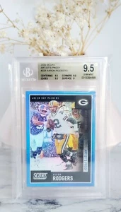 2020 Panini Score Aaron Rodgers SSP /35 Artist's Proof Refractor BGS 9.5 GemMt! - Picture 1 of 3