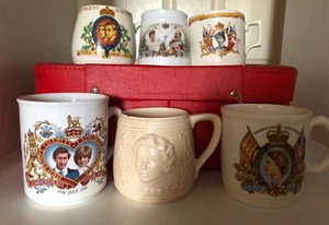 Various Commemorative Crowned/Coronation/Wedding Royal Mugs 1902 - 1981 - Picture 1 of 57