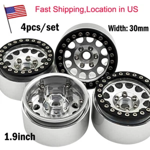Llantas de rueda Beadlock de aleación de 1,9" para rastreador de radiocontrol SCX10 Trx-4 D90 D110 1/10 EE. UU. - Imagen 1 de 8