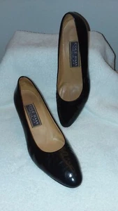 COLE HAAN WOMENS TENSILE AIR BLACK PATENT LEATHER HEELS SZ 7B - Picture 1 of 7