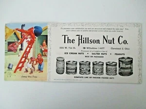LAWSON WOOD Blotter Monkey "Letting Him Down" Advert Hillson Nut Co. VTG 1940s - Picture 1 of 7