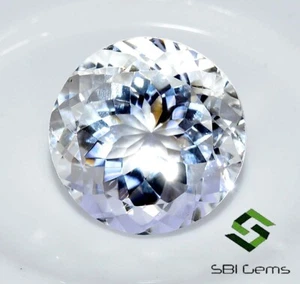 20x20 mm Natural White Crystal Round Concave Cut 28.27 CTS Loose Gemstone - Picture 1 of 7