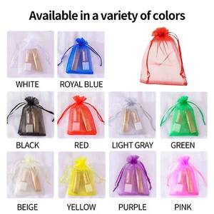 100/200Pcs Organza Bag Sheer Bags Wedding Jewellery Candy Packaging Gift Pouch - Picture 1 of 11