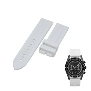 AR6112 23mm White Rubber Strap For Emporio Armani - Picture 1 of 7