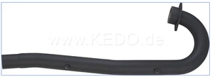 YAMAHA TT500 XT500 Performance Header Pipe, black, diam. 40mm, connection 38mm - Picture 1 of 2