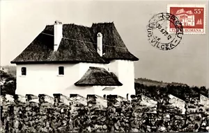 RPPC Cula de la Maldaresti Rumänien Briefmarke maximal Echtfoto Postkarte - Bild 1 von 2