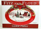 Fitz & Floyd Cookie Platter 2011 Home Warms The Heart 13.5" X 10" Iob