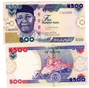NIGERIA BILLET 500 NAIRA 2021 P30 Dr. Azikiwe Oil Platform NEW NOUVEAU NEUF UNC - Picture 1 of 1