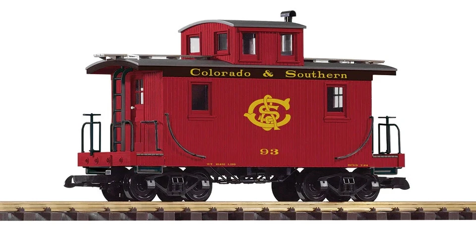 Piko G Scale 38969 Colorado & Southern Wood Caboose 93 (G-Scale) - Image 1 of 1