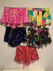 Gonna da pattinaggio TLV Ice Fashions 12/14 Youth Twirling Show Pratica Lotto 5 Made USA - Foto 1 di 20