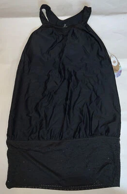 PRANA XS Para Mujer Negro UNA Pieza Natación EJERCICIOS Ani TOP LAHARI Nuevo Foto 1 de 4