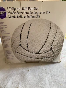 Wilton 3D Sportsball cake tin novelty cake tin with instructions in original pac - Picture 1 of 5