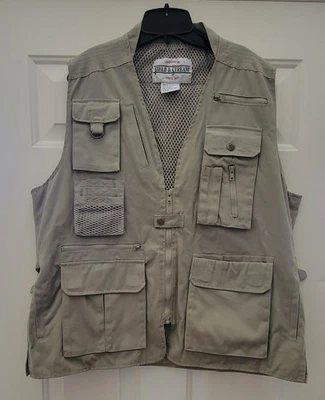 Field & Stream Sportsman Vest  Adult XL Vented Fishing Hunting Outdoors Tan - Image 1 of 2