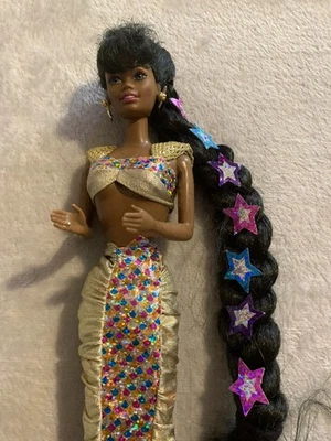 Barbie Joya Pelo Sirena Afroamericano Christie Muñeca 14587 Pelo Más Largo AA Foto 1 de 4