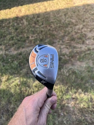 Ping G10 Hybrid Golf Club, 3H-21, TFC 129H Stiff Shaft, Golf Pride Grip - Image 1 of 4